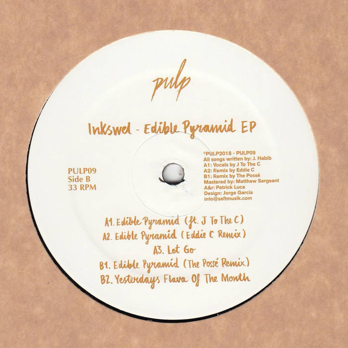 Inkswel edible pyramid (pulp)