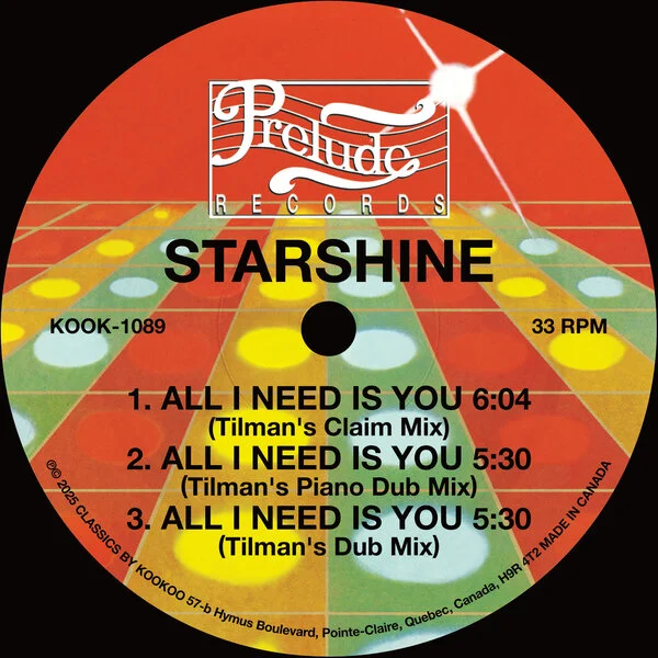 Starshine All I Need Is You (Tilman's Mixes) (CLASSICS BY KOOKOO)